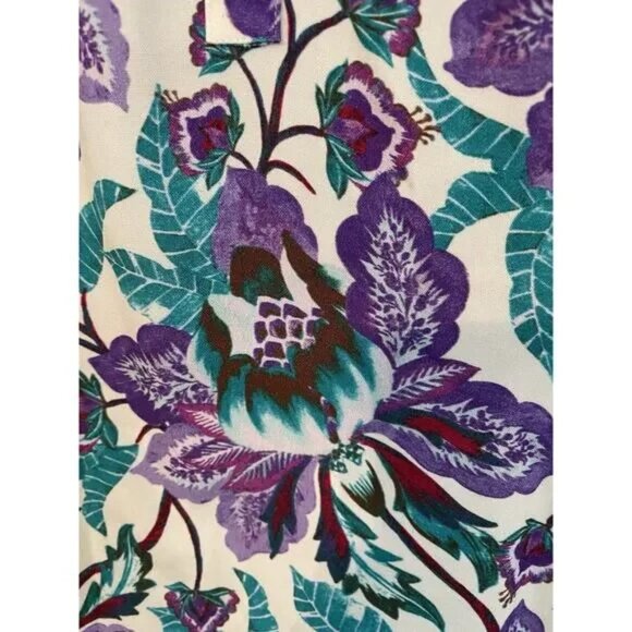 Xirena Size Small Short Sleeve Kirana Top in Lilac Floral Print - Picture 4 of 4